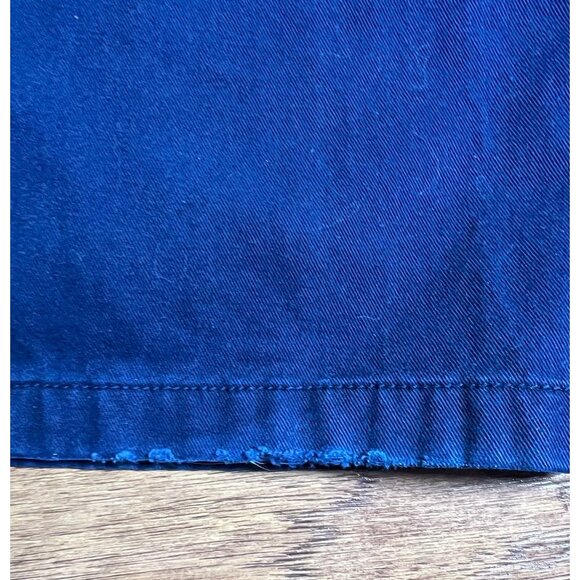 J. Crew 100% Cotton Navy Wide Leg Cropped Sailor Pant, Size 6 side zipper - Picture 12 of 12